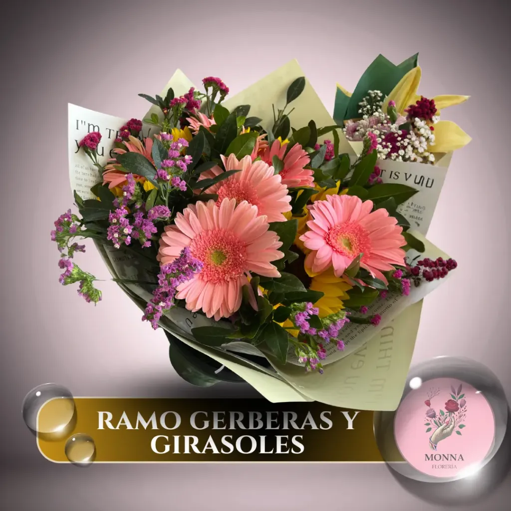 RAMO GERBERAS Y GIRASOLES