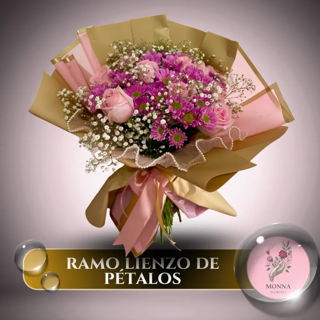 RAMO LIENZO DE PÉTALOS