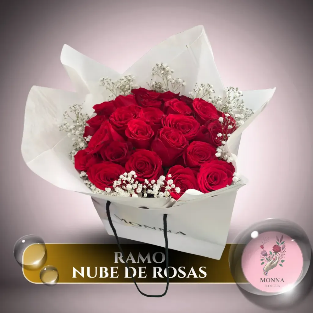 RAMO NUBE DE ROSAS